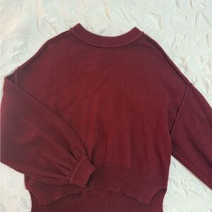 Women's Burgundy Boutique Sweater